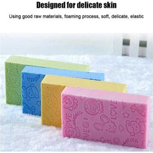 Bath Sponge Lace Printed Scrub Shower Baby Bath Scrubber Exfoliating Beauty Skin Care Sponge Face Cleaning Spa Bath Ball 1pc