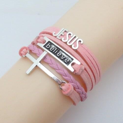 Infinity Love Jesus Bracelets Charm Believe Jesus Multilayer Wrap Bracelet For Women And Men Gifts