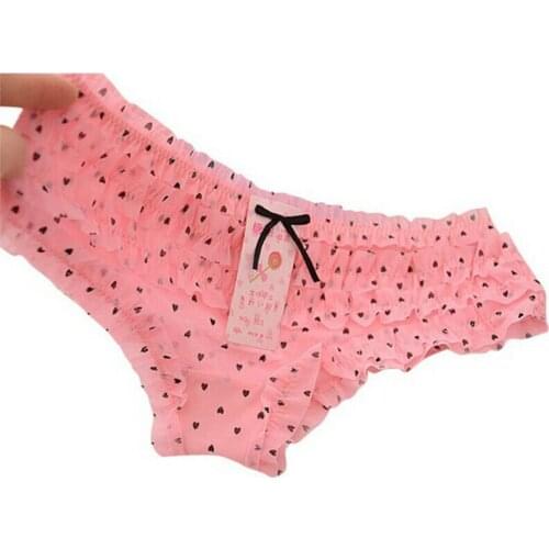 Lovely Women Girl Lace Ruffles Panties Briefs Sexy Underwear Intimates Knickers