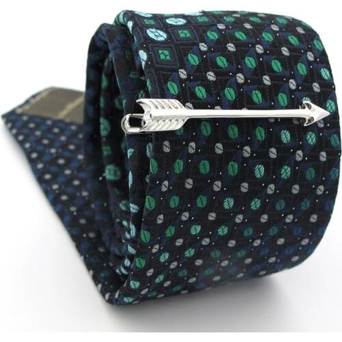 Mens Arrow Tie Clips Copper Material Silver Color