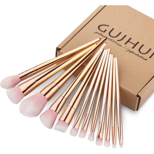Cosmetic Brush Set 12 pcs Makeup Brushes Powder Foundation Blusher Lip Brush