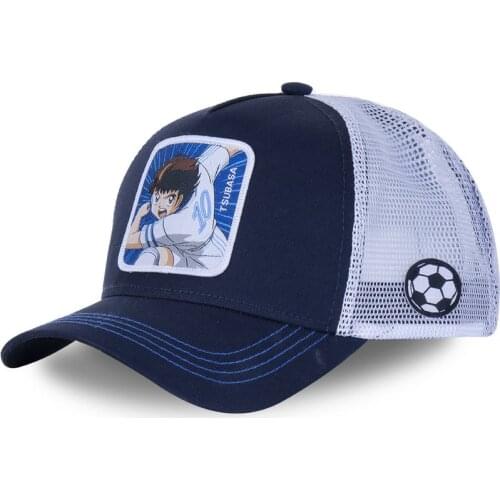 New Brand Anime Captain Tsubasa Snapback Cotton Baseball Cap Men Women Dad Mesh Hat Trucker Dropshipping