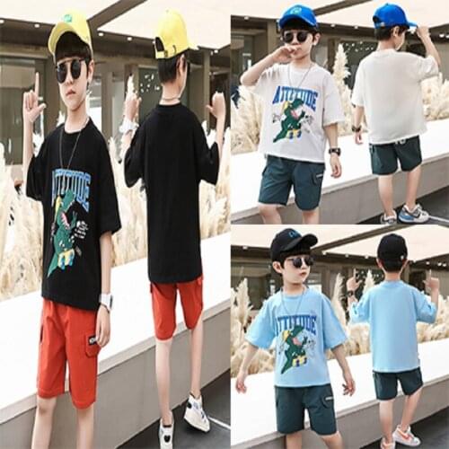 Baby Boy Clothes Dinosaur Children Sets Kids Clothes Boys Fashion Teenagers Sports Suit Cool Style детская одежда мальчики 소년 세트