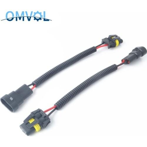 1pc Flame retardancy Wiring Harness Socket H8 H9 H11 Wire Connector 9005 Plug Adapter for car HID LED Foglight Head Light
