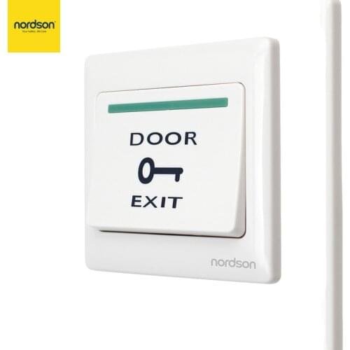 Nordson Original Door Exit Button Release Push Emergency Switch for Access Control System With Mounted Back Box NO COM Output