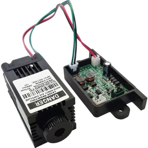 Professional 532nm 200mW Green Laser Module Line Generator TTL DC 12V with power supply