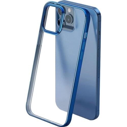 For iPhone 11 12 mini pro MAX X XS transparent back cover electroplate Fall prevention Mobile phone s case For iPhone 12 pro