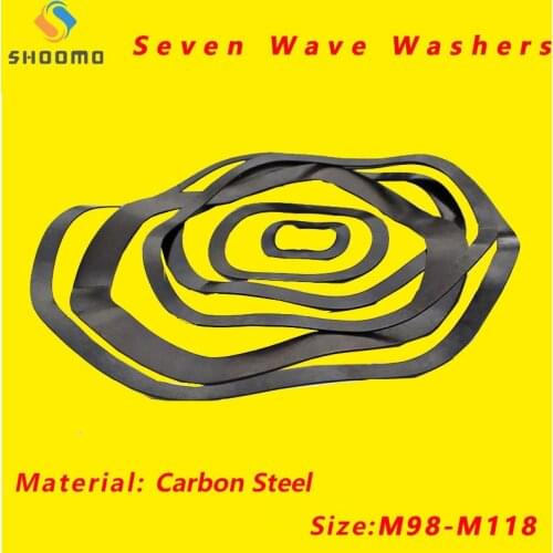 Seven Wave Crest Washer Spring Wave Washer Gasket Wave Washers Spring Washers Carbon Steel Blackening M98/M108/M118