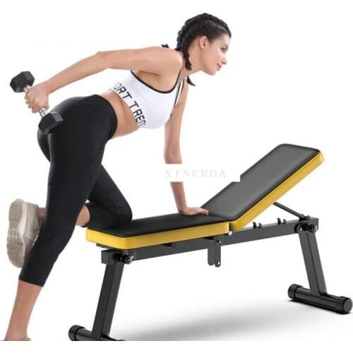 Foldable Dumbbell Bench Multifunctional Sit Up Abdominal Bench Weightlifting Training Arm Muscle Fitness Tool 27cm Seat Width