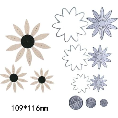 Flowers New Metal steel cutting dies stencils DIY Scrapbooking Paper Photo Album Embossing Greeting Card Decoration Craft Die