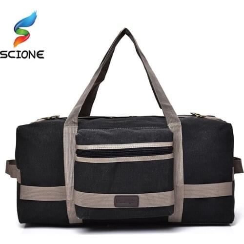 New Arrival 40L Large Capacity Canvas Handbag Shoulder Gym bag Duffel Tote Men Training Sports Bag bolso deporte For Male