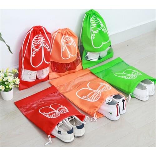 2 Sizes Waterproof Shoes Bags Pouch Women Travel Bag Portable Drawstring Bag Packing Organizer for Men journay Organizador bag