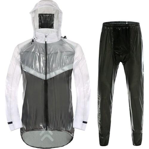 Breathable Cycling Rain Jersey Sets MTB Mountain Bike Riding Raincoat Portable Waterproof Jackets Anti-Sweat Cycling Sets D0260