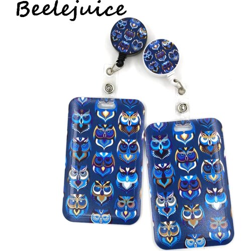 Funny Owl Meme Fashion Women Card Holder Lanyard Colorful Retractable Badge Nurse Doctor Exhibition ID Card Clips Badge Holder