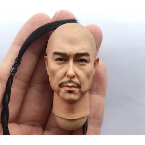 Zhang Tielin Head Sculpt 1/6 Scale Qing emperor Figure Model toy for 12inch action body doll