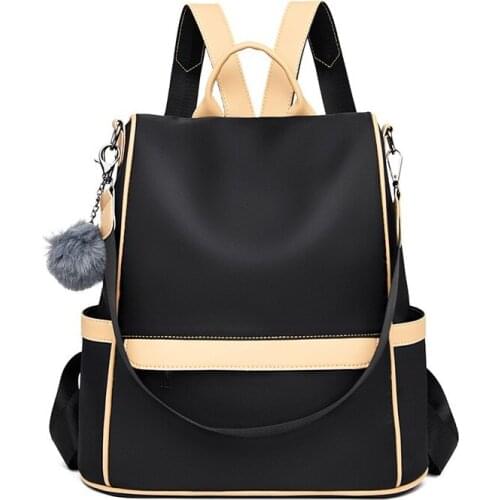 Leisure Women Backpack Oxford Lady Large Capacity Backbag Durable Youth Girl Schoolbag Guard Against Theft For Shopping