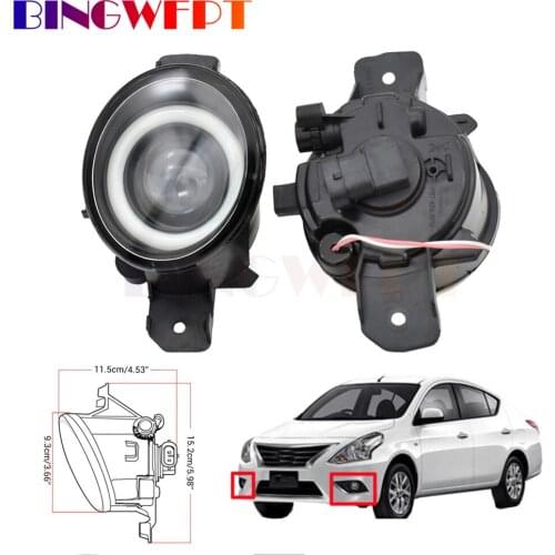 1 Pair Car LED Light Source Fog Light DRL Daytime Running Lamp For Nissan Almera 2 II Hatchback Saloon (N16) 2001-2006