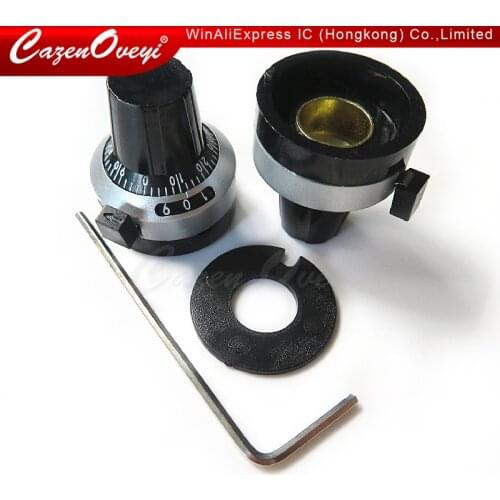 1pcs/lot 3590S 6.35 mm precision scale knob potentiometer knob equipped with multi-turn potentiometer In Stock
