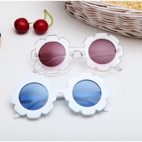 2021 Children Accessories Lovely Protection Glasses Toddlers Boys Kids Shades Flowers Adorable Sunglasses Kids Gift Wholesale