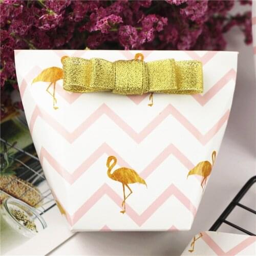 50pcs/lot New Stripe DIY Pillow Box Ribbon Bow Present Carton Baken Pouch Kraft box Gift DIY Boxes Wedding Party Supply