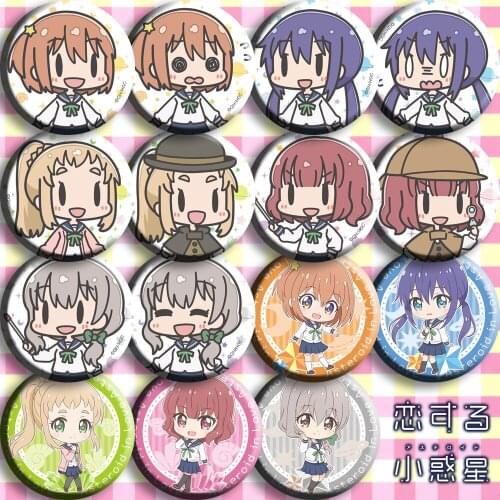 58mm acrylic badges Love anime Mira Konohata Ao Manaka Mai Inose Mikage Sakurai Brooch