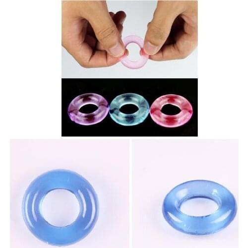 6pcs/set Silicone Cock Ring Penile Ring Silicone Jelly Men Lover Products can CSV