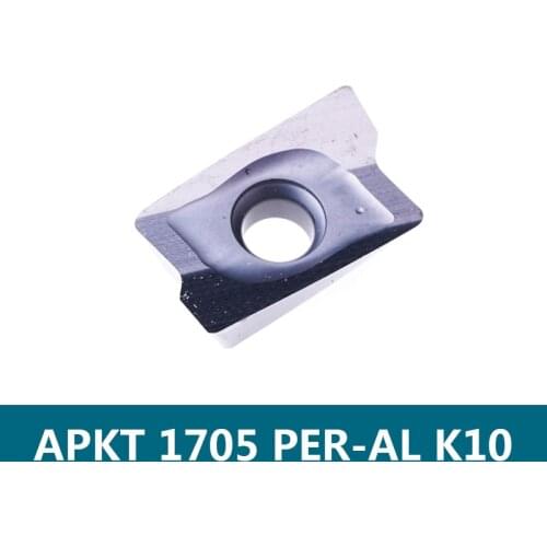 APKT1705PER-AL K10 Carbide Inserts APKT 1705 PER-AL K10 Lathe Cutter Tools Original CNC Tools insert FRO ALUMINUM