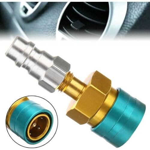 Side Quick Coupler R1234YF To R134A Hose Adapter Fitting Connector For Car Air-Conditioning Ac Charging Dosing Connection Nozzle