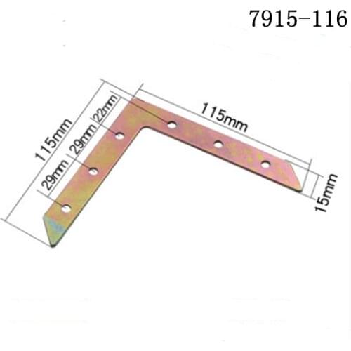 Home Furniture 7915-116 iron chrome angle code fixed connectors Universal L-shaped triangular bracket