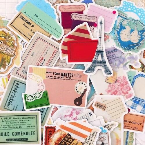 42pcs/ pack Creative Cute Self-made Lace Collage Scrapbooking Stickers /Decorative Sticker /DIY Craft Photo Albums