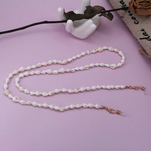 LuReen Fashion Conch Shell Face Mask Lanyard For Women Men Glasses Chains Sunglasses Strap Eyewear Cord Holder Necklace Jewelry