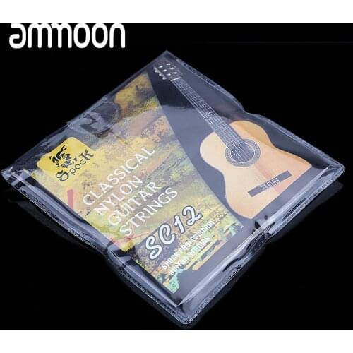 6pcs/set Guitar Strings Set Nylon Silver Plating Super Light for Classic Acoustic Guitar High Quality SC12 Guitar Strings