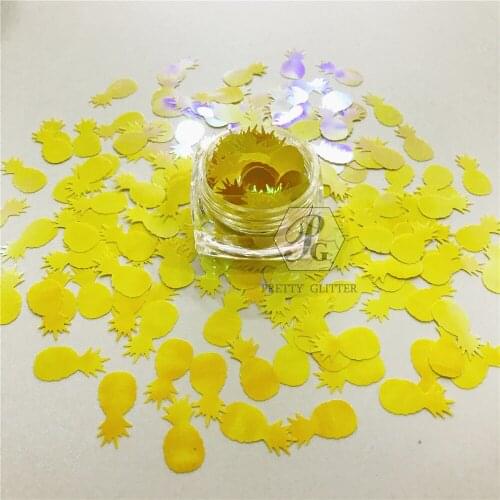 PrettyG 10-200g Pineapple Ananas Shape Pearl Iridescent Glitter for Resin DIY Making Art Craft Nail Makeup Decoration Accessorie