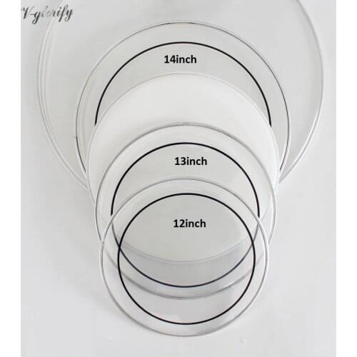 Transparent double drum skin drum head the outermost layer of skin sound controlled 12-13-14inch