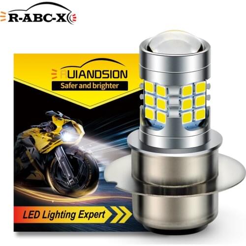 RUIANDSION 1Pcs Nopolar 6V 30LEDS P36D Replacement Bulb 2835SMD Car Driving Lamp Motorcycle Head Lamp Fog Light White 6000K