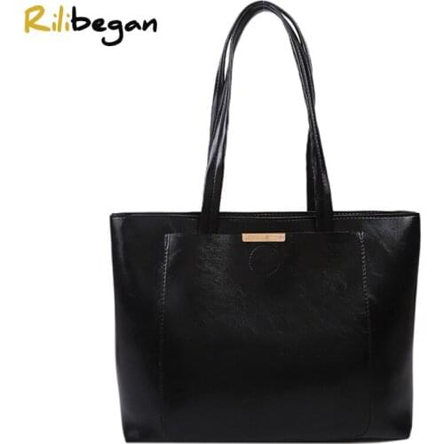 Fashion Leather PU Women Shoulder Bag Large Capacity Tote Bag for Female Solid Women Crossbody Bag Handle Casual Handle Handbag
