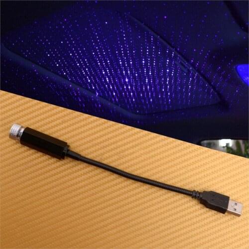 Universal 5V USB LED Car Interior Roof Starry Star Sky Decor Lamp Light Projector 0.15W