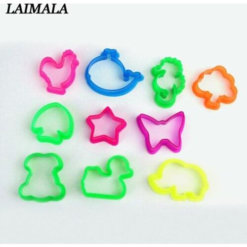 10pcs/set Random Color Plasticine Mold Animal Shape Clay Mould Baby Children Toys Animal Clay Playdough Mold Tool Toys