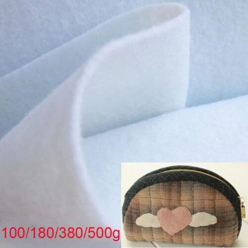 100/180/380/500g No Glue Cotton Batting Interlining Non-woven guata Fabric For Bags Purse DIY Patchwork Wadding Craft Tela