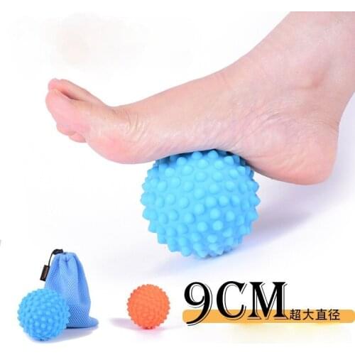 9cm Hand Grip Massage Ball Spike Ball Fascia Ball Yoga Fitness Ball Muscle Relaxation Ball 2 Models Hard and Soft At Home