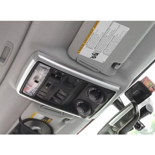 Car Roof Reading Light Lamp Decoration Frame Sticker For Toyota 4Runner TRD 2010 up Interior Car Styling