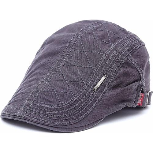 2019 New Cotton Beret Hats for Men Summer Flat Cap Male Vintage Casquette Caps Fall Berets Mens Hat for Auntumn Winter