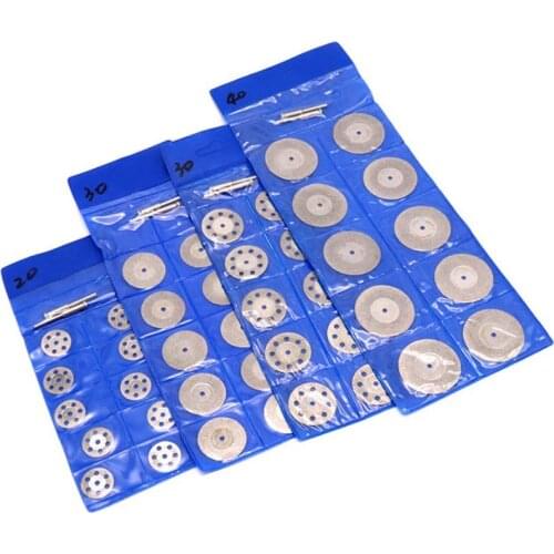 FREE SHIPPING 40mm China Cutting Disc 10pcs Discs and 2pcs Mandrels Jewelry Cutting Tools Diamond Cutting Disc