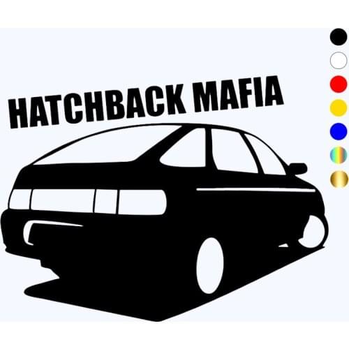 CK2761# VAZ 2112 hatchback mafia funny car sticker vinyl decal silver/black car auto stickers for car bumper window car decor