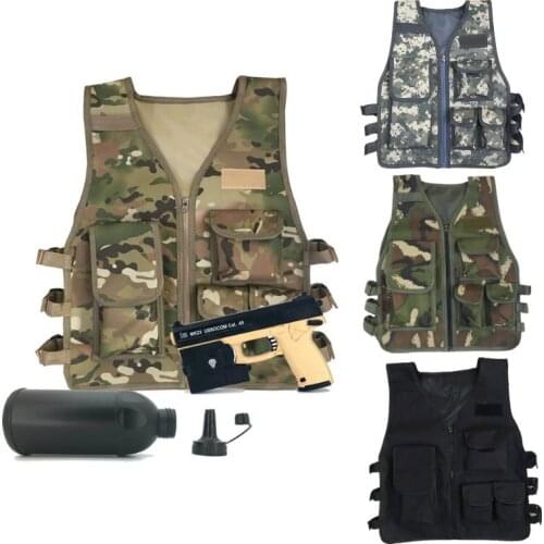 Children Tactics Vest Nylon CS Game Body Armor Vest for Kids Outdoor Camping Combat CS Competition Games Equipment Kids Jacket