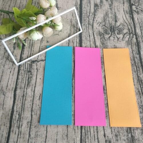 Rectangular metal cutting mold, used for DIY scrapbooking, card making, photo album and photo frame decoration, crafts making