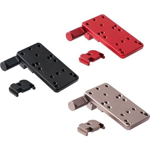 Glock 17 19 22 23 Rear Sight Mount Plate Base Mount Fit Universal Red Dot Sight Pistol Accessories For Venom and Viper RMR