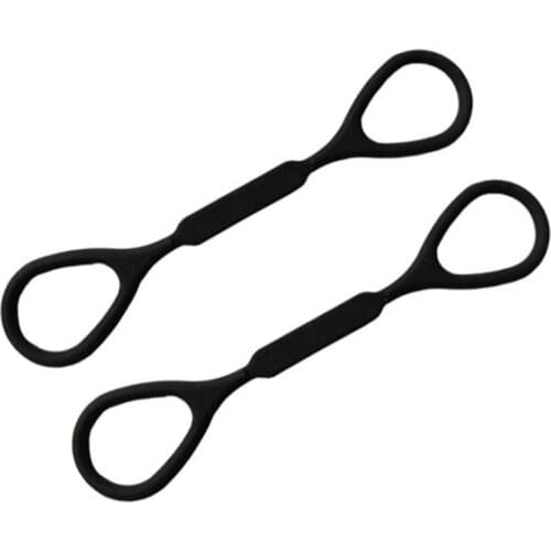 Hot-2PCS Black Trumpet Musical Instruments Sound Change Silicone Rope New Hot High Quality Professional Trumpet Accessories