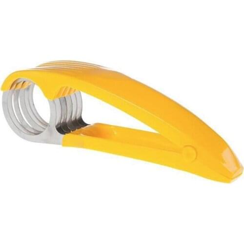 Stainless Steel Banana Slicer Cutter Kitchen Tools Plastic Vegetable Fruit Slicers Cutter Cucumber Ham Sala Shredders Tools