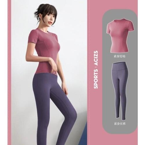 Two Piece Set Women Yoga Yoga Womens Tights Running Womens Clothes Womens Conjuntos De Mujer Ensemble Femme